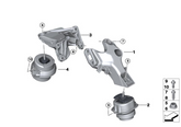 Engine Motor Mount Set Compatible With BMW X5 E70 & X6 E71 Engine Motor Mount Left 22116865145 & Right 22116865146